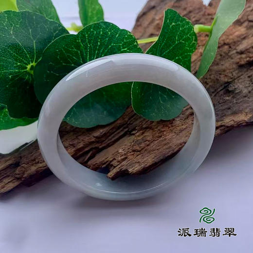 派瑞翡翠 翡翠手镯 糯种 绿色 飘花 商品图0