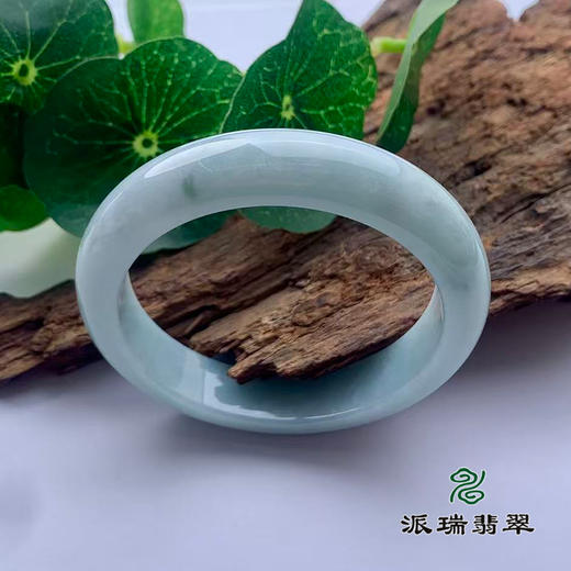 派瑞翡翠 翡翠手镯 糯种 绿色 飘花 商品图0