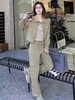 活动爆款【自营】衣周期～（三件套）Q01小外套➕条纹吊带➕工装裤套装-喜出 商品缩略图4