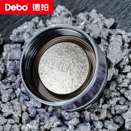 Debo德铂-金斯利温显玻璃钛杯320ml 创新专利钛金属杯盖+双层加厚高硼硅抑菌搭档 饮在安心 商品图7
