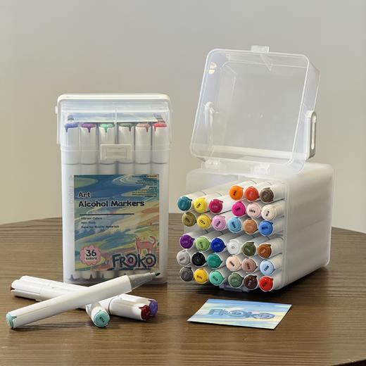 美国2026年新款高品质 FROKO 36色双头艺术马克笔 带便携盒 绘画/着色马克笔 书籍绘画 卡片制作 商品图7