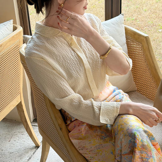 【预售7天】良木礼桑蚕丝衬衫（3165） 商品图2