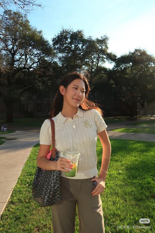 专柜1390在售 拉夫劳伦 polo女士短袖粗针扭绳 商品图4
