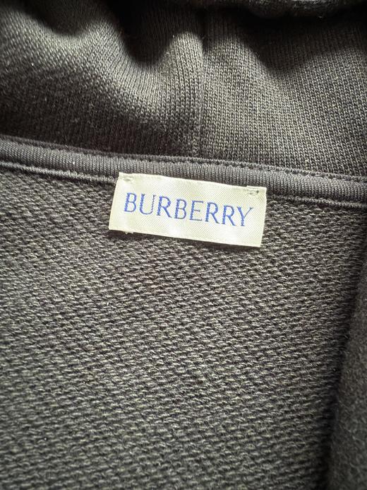 BUR侧边格纹高克重（S 码 720 克）拉链开衫卫衣，男女同款 商品图7