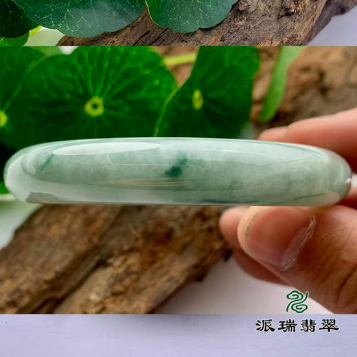 派瑞翡翠 翡翠手镯 糯种 飘花 商品图2