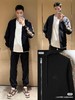 BUR侧边格纹高克重（S 码 720 克）拉链开衫卫衣，男女同款 商品缩略图0