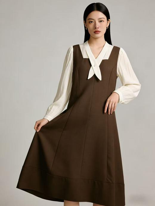 活动爆款【自营】衣周期～035假两件连衣裙-喜出 商品图2