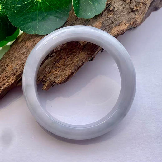 派瑞翡翠 翡翠手镯 糯种 白色 商品图1