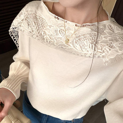 【预售7天】良木礼蕾丝上衣（1159） 商品图1
