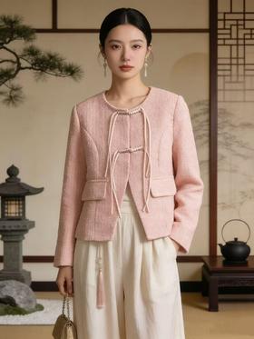 品牌特卖，断码清仓【外套】806新中式小香风外套-喜出