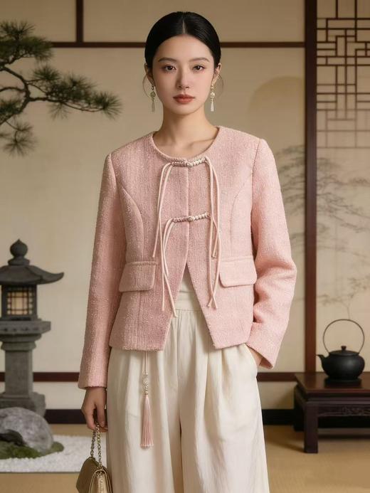 品牌特卖，断码清仓【外套】806新中式小香风外套-喜出 商品图0