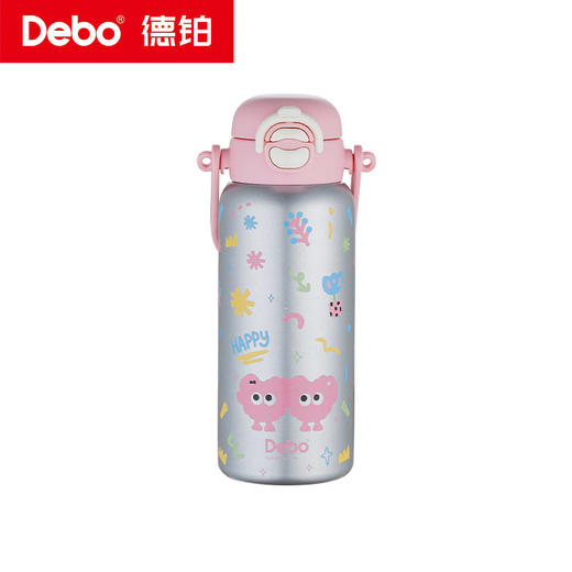 Debo德铂-蒂芙尼保温杯650ml 316不锈钢内胆 安全无异味抗氧耐腐 奶液果汁放心装（配带子） 商品图10