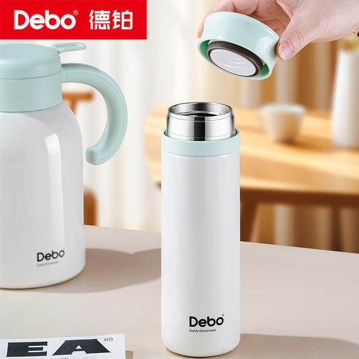 Debo德铂-莱茵斯套装杯壶450+1500ml 304不锈钢长效保温 不生锈不氧化 商品图3