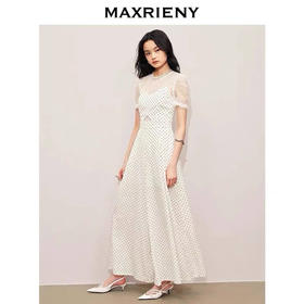 玛克门店发货:法式浪漫连衣裙长裙波点高级感超仙连体裤MS85JS251