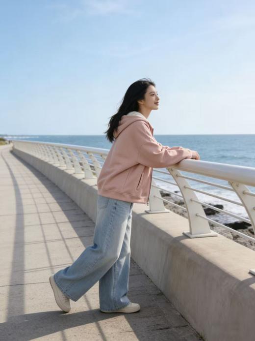 品牌特卖【外套】超好穿！！9021 粘纤➕绵羊毛 品质中厚休闲卫衣开衫拉链连帽外套-喜出 商品图8