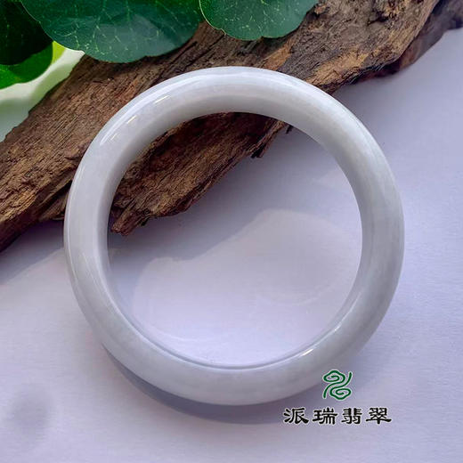 派瑞翡翠 翡翠手镯 糯种 白色 商品图1
