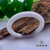 派瑞翡翠 翡翠手镯 糯种 白色 商品缩略图0