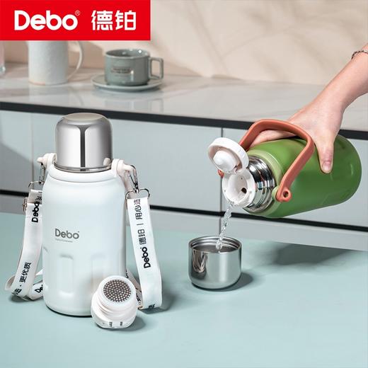 Debo德铂-钛享真空保温杯900ml 316不锈钢材质 大容量随享保温杯（配杯带） 商品图10
