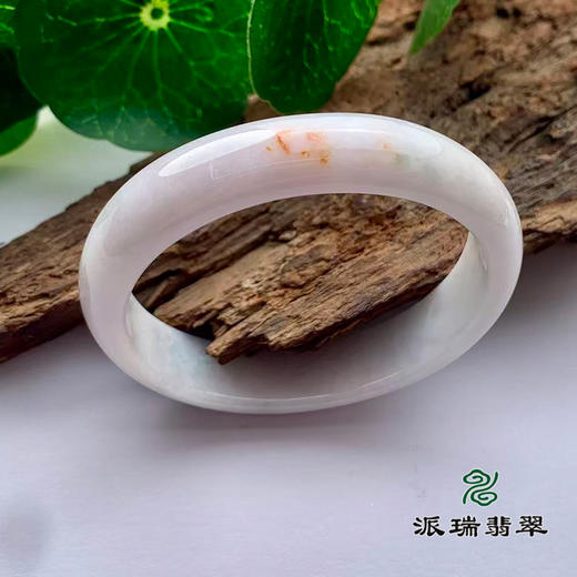 派瑞翡翠 翡翠手镯 糯种 飘花 商品图0