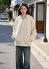 品牌特卖【外套】9021 春季宽松大版中厚防风拉链连帽外套-喜出 商品缩略图3