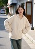品牌特卖【外套】9021 春季宽松大版中厚防风拉链连帽外套-喜出 商品缩略图1
