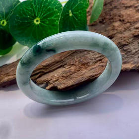 派瑞翡翠 翡翠手镯 糯种 飘花