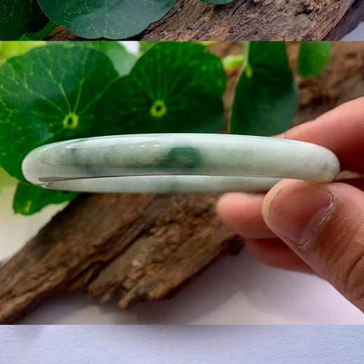 派瑞翡翠 翡翠手镯 糯种 飘花 商品图2