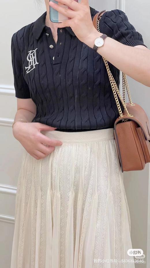 专柜1390在售 拉夫劳伦 polo女士短袖粗针扭绳 商品图7