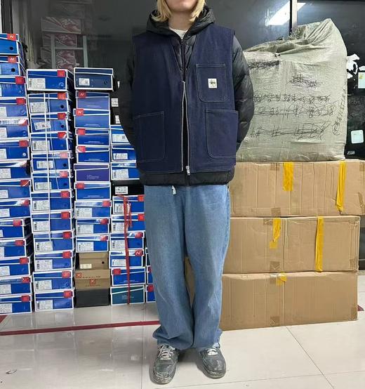 斯图西联名款牛仔马甲..重磅原浆..相当立挺... 商品图5