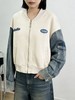 活动爆款【自营】衣周期～991棒球领拼牛仔袖休闲外套（单件上衣）-喜出 商品缩略图1