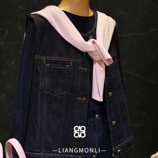 【预售7天】良木礼牛仔马甲（1769） 商品图0