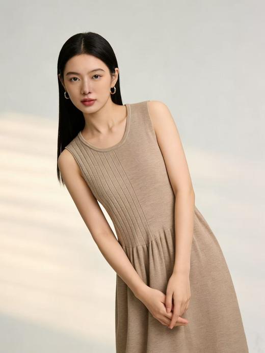 418良粉节|2026 活动爆款【自营】衣周期～（超软糯）0102 针织长款背心连衣裙-喜出 商品图5