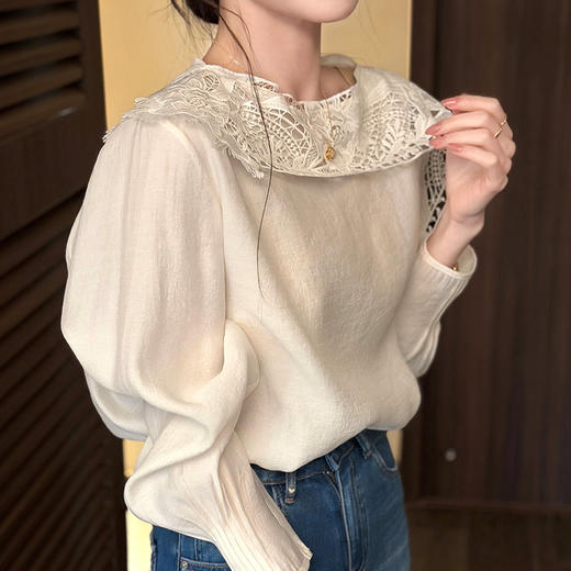 【预售7天】良木礼蕾丝上衣（1159） 商品图2