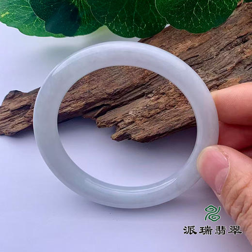 派瑞翡翠 翡翠手镯 糯种 白色 商品图1