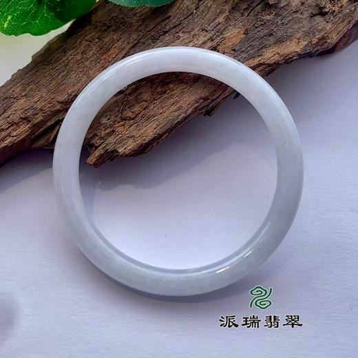 派瑞翡翠 翡翠手镯 糯种 白色 商品图1