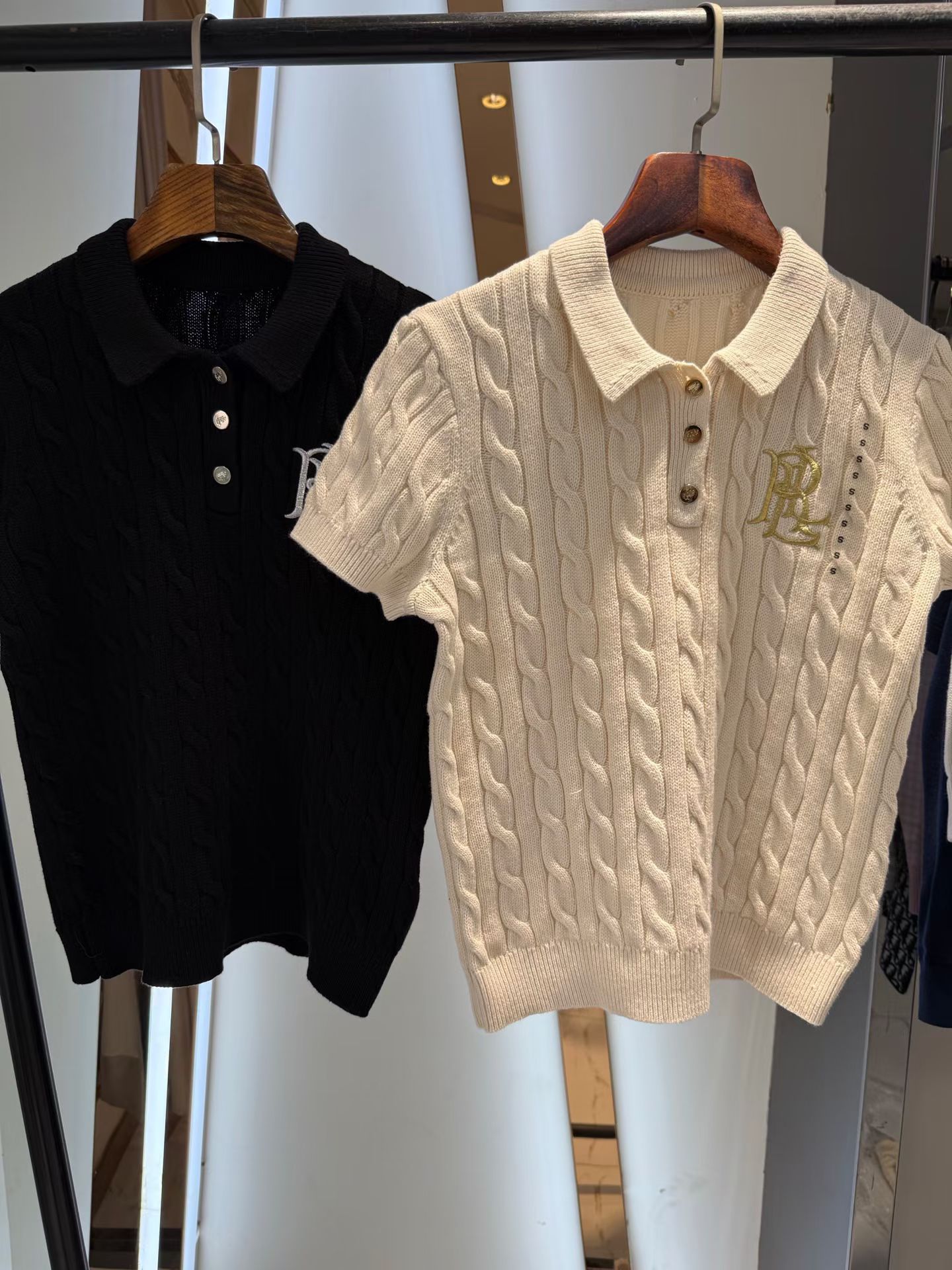 专柜1390在售 拉夫劳伦 polo女士短袖粗针扭绳