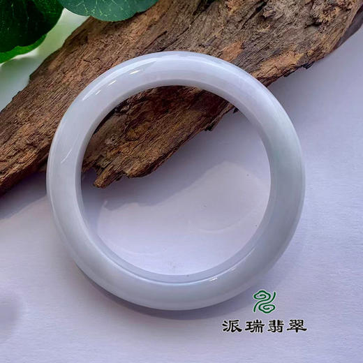 派瑞翡翠 翡翠手镯 糯种 白色 商品图1
