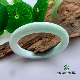 派瑞翡翠 翡翠手镯 糯种 绿色