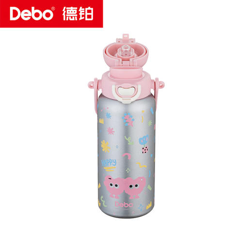 Debo德铂-蒂芙尼保温杯650ml 316不锈钢内胆 安全无异味抗氧耐腐 奶液果汁放心装（配带子） 商品图11