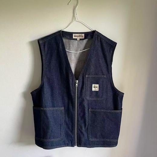 斯图西联名款牛仔马甲..重磅原浆..相当立挺... 商品图2