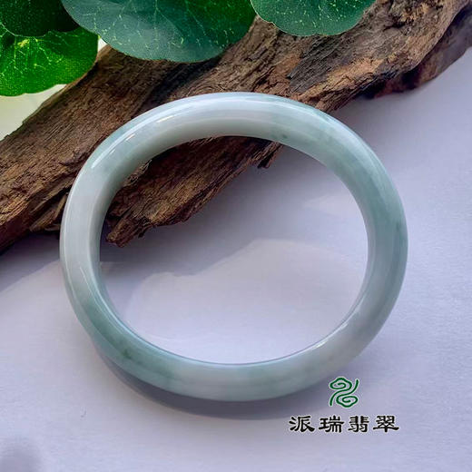 派瑞翡翠 翡翠手镯 糯种 飘花 商品图2