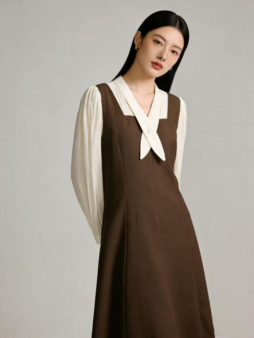 活动爆款【自营】衣周期～035假两件连衣裙-喜出 商品图1