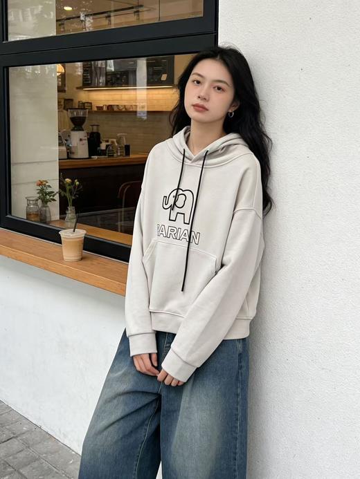 418良粉节|2026 活动爆款 活动爆款【自营】衣周期～617 大象连帽春季卫衣-喜出 商品图2