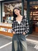 活动爆款【自营】衣周期～Q77格子连帽短款外套-喜出 商品缩略图4