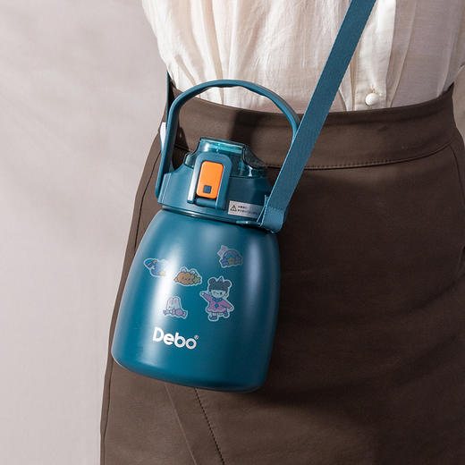 Debo德铂-艾薇水杯900ml 超大容量一杯能量加满 可提可背方便携带（赠贴纸） 商品图9