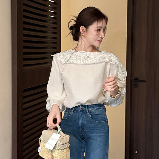 【预售7天】良木礼蕾丝上衣（1159） 商品图0