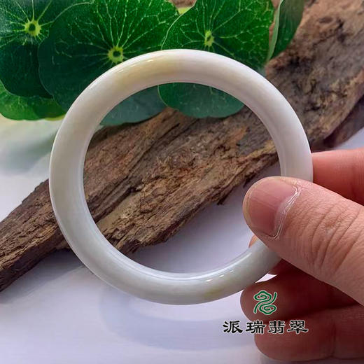 派瑞翡翠 翡翠手镯 糯种 黄翡 商品图3