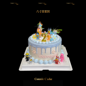 布鲁伊Bluey家族生日蛋糕