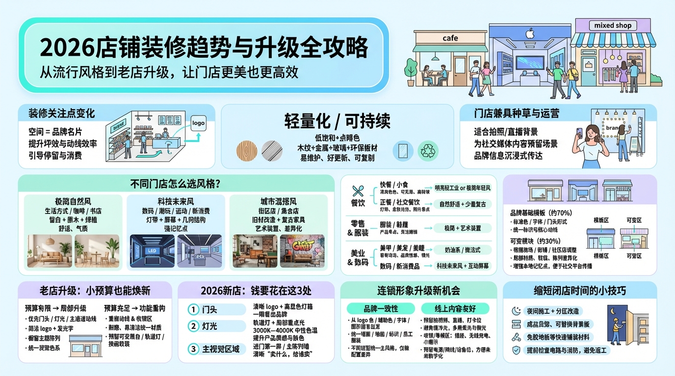 2026店铺装修流行风格有哪些？
