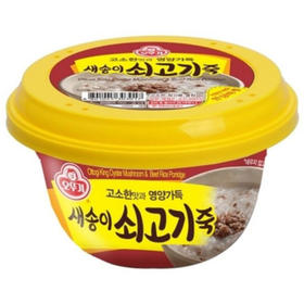 不倒翁蘑菇牛肉粥285g오뚜기 새송이쇠고기